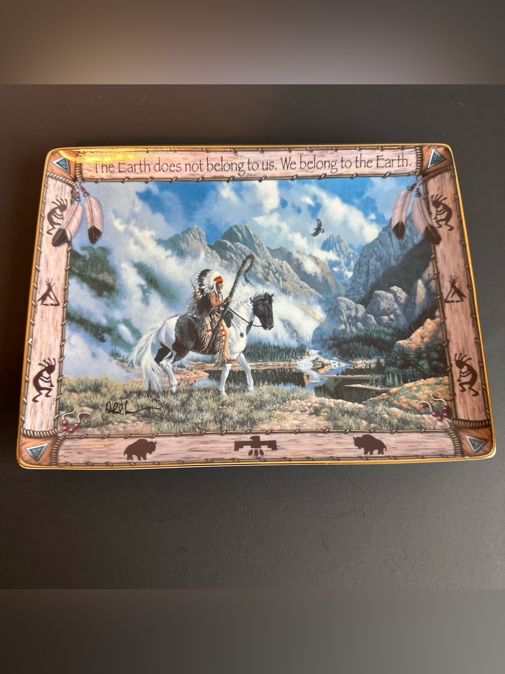 "We belong to the Earth" Collector Plate by The Franklin Mint